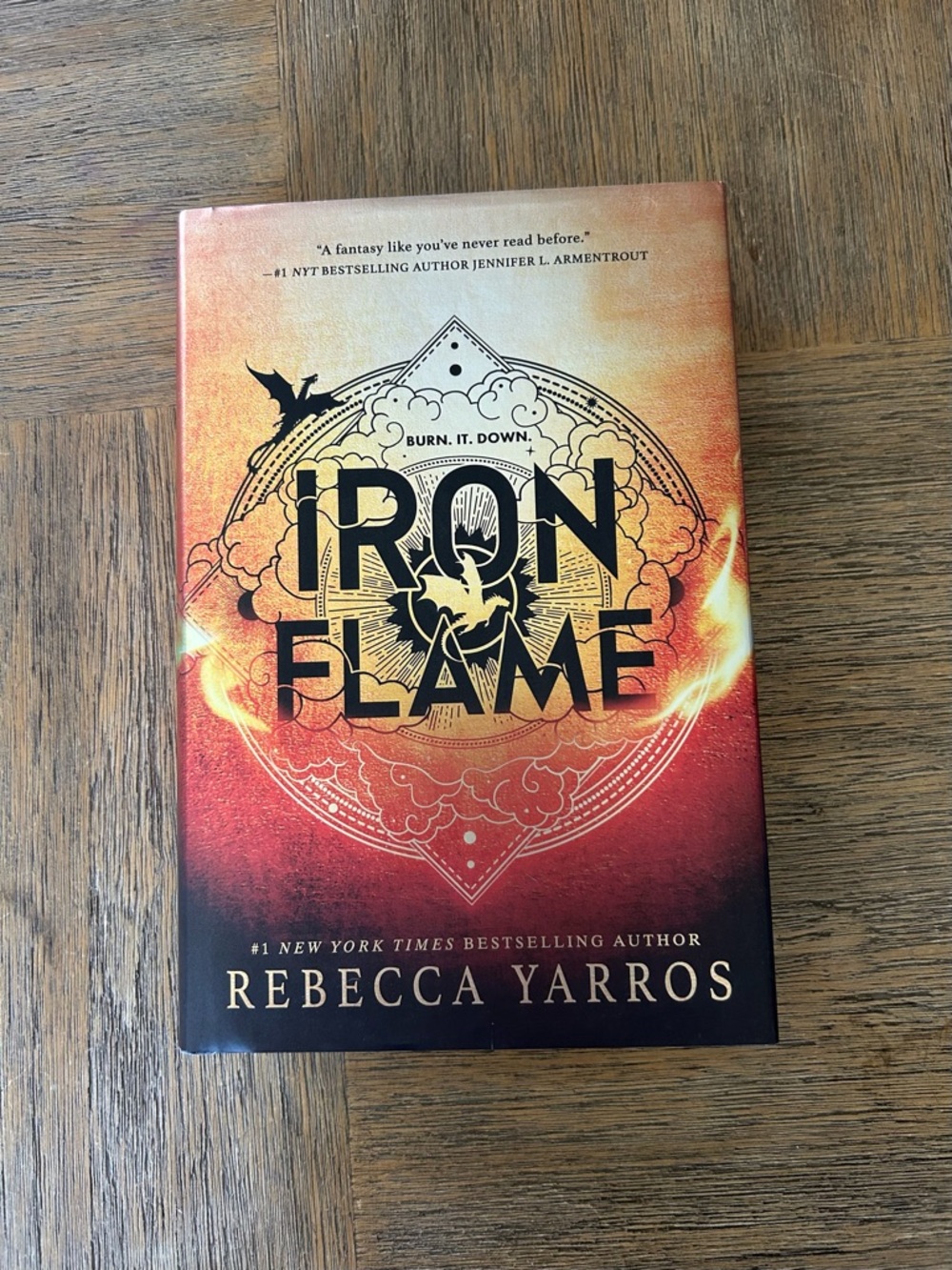 Iron Flame by Rebecca Yarros Hardcover Dragon Romantascy Booktok